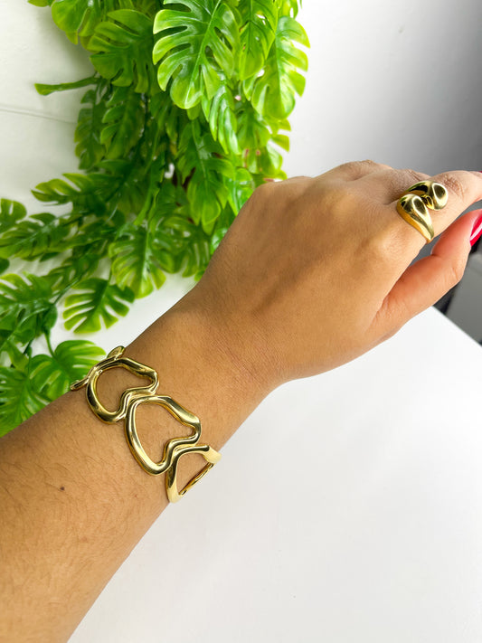 Bracelete Isadora - Aço inoxidável