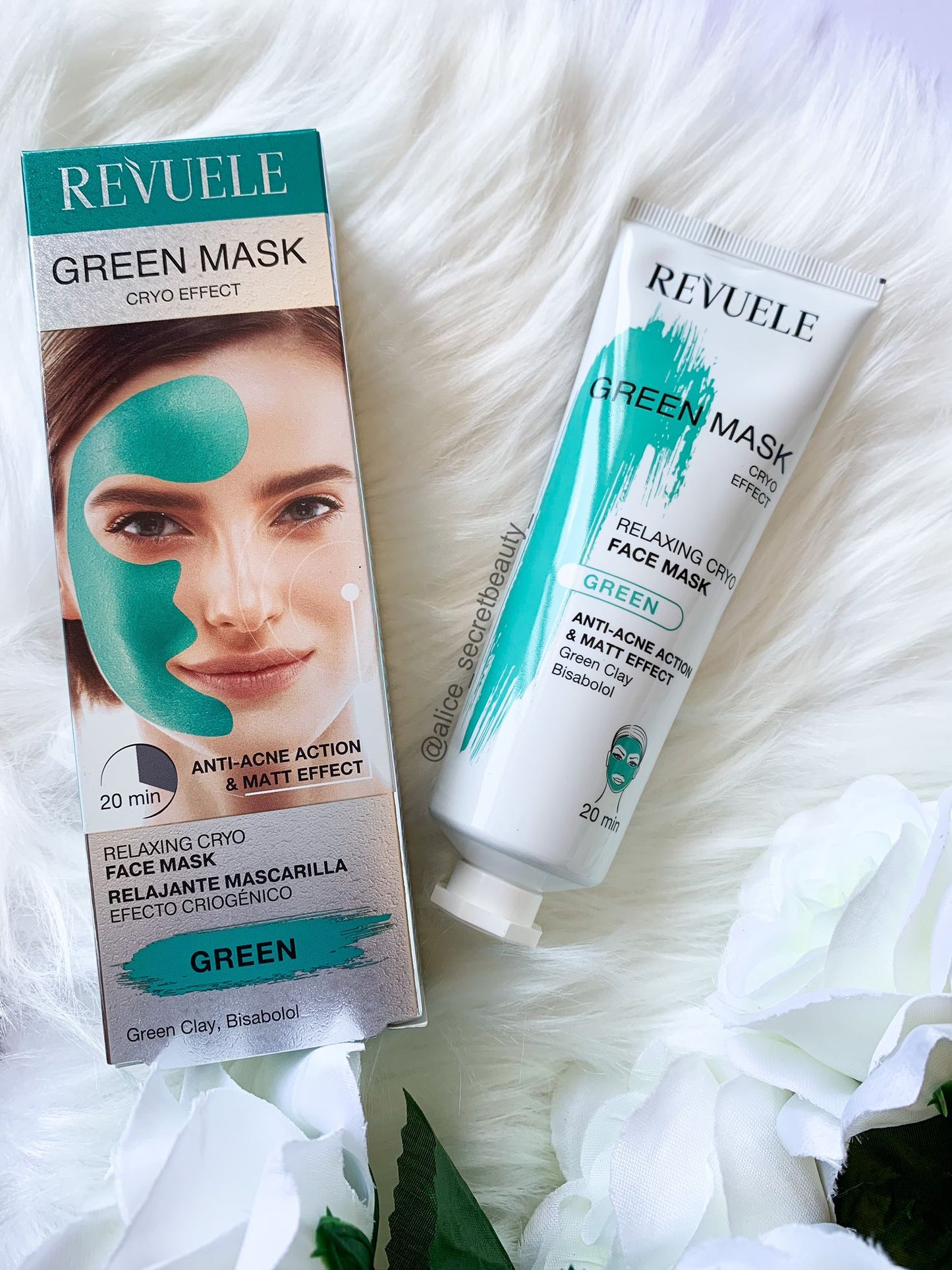 Máscara Green Efeito Cryo Anti-Acné Revuele - 80ml