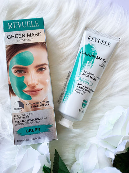 Máscara Green Efeito Cryo Anti-Acné Revuele - 80ml