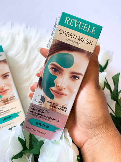 Máscara Green Efeito Cryo Anti-Acné Revuele - 80ml