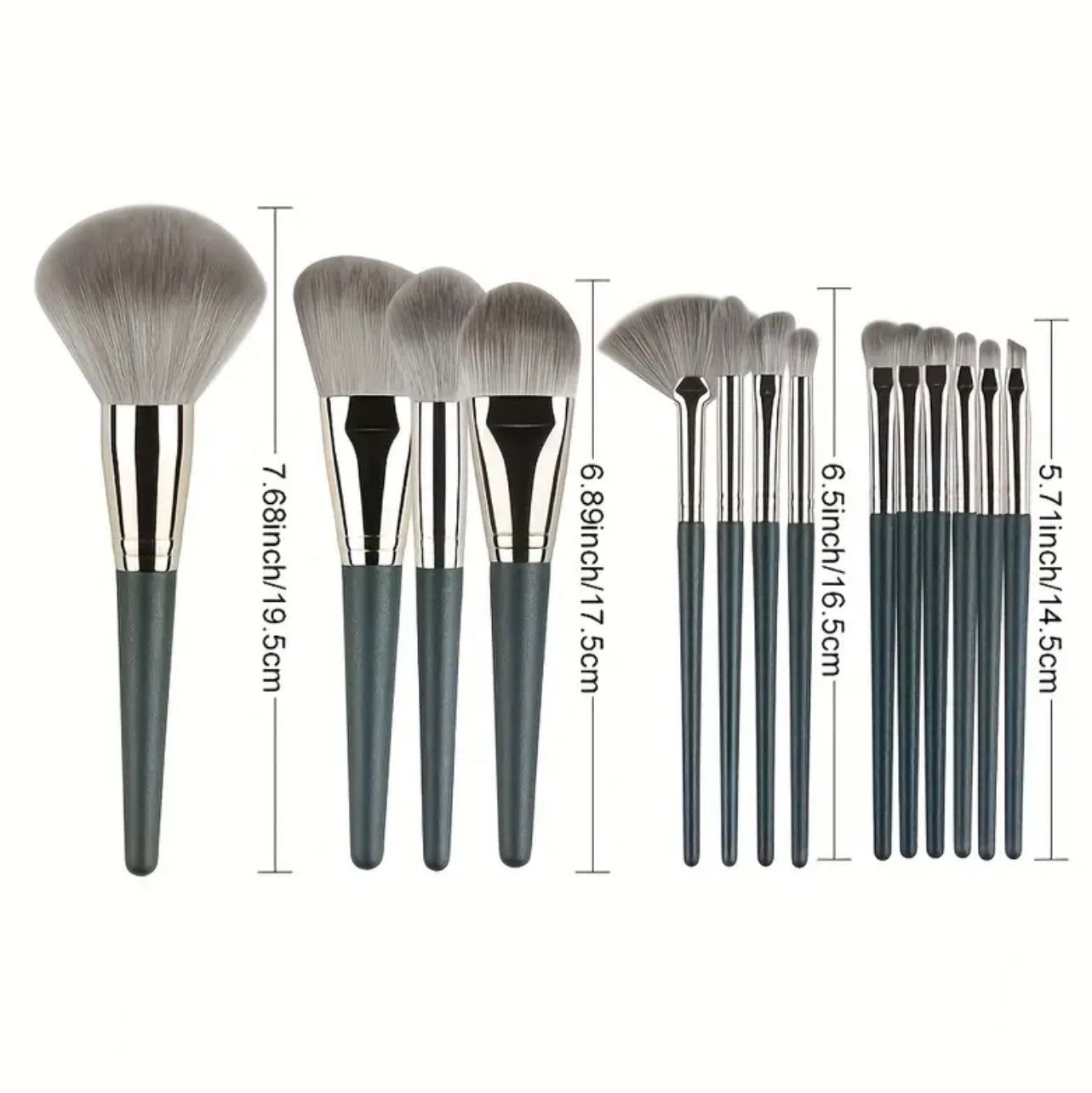 Kit de 14 pincéis de maquiagem