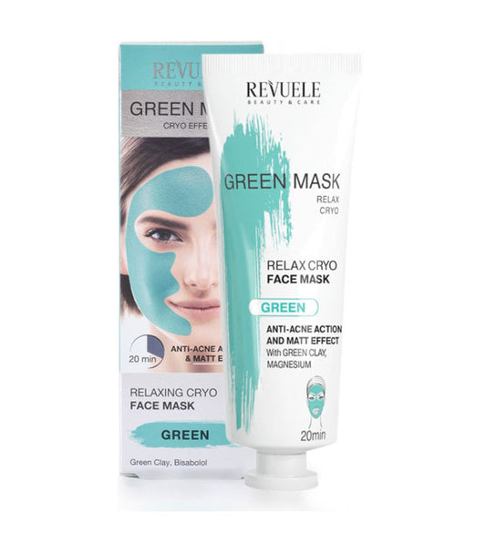 Máscara Green Efeito Cryo Anti-Acné Revuele - 80ml