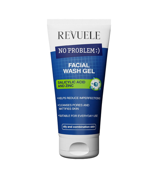 Gel de Limpeza Facial No Problem com Ácido Salicílico e Zinco  Revuele  - 200ml
